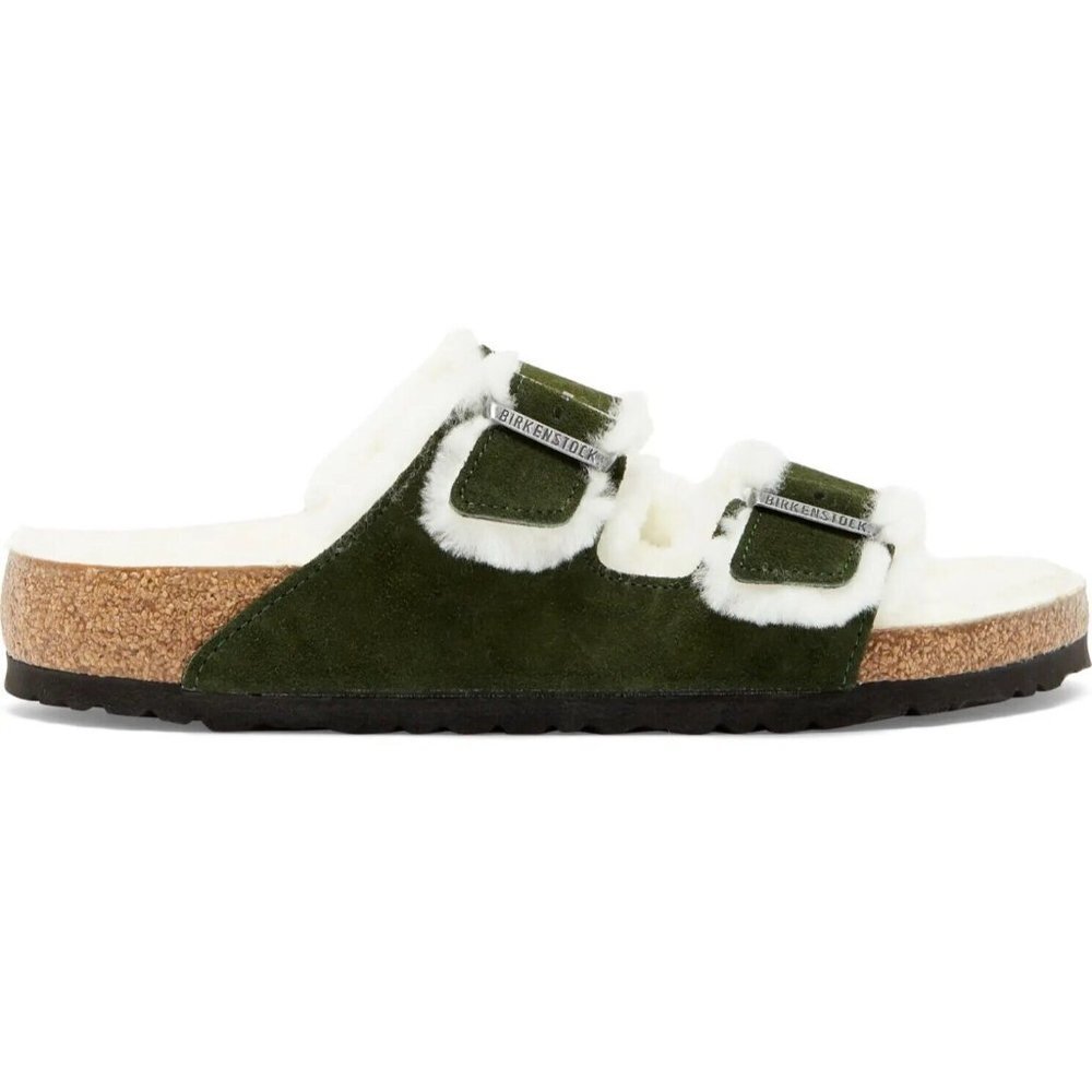 Birkenstock Arizona Shearling Mt. View Green Men's Size EUR 44 US 11-R #1021585 - Picture 2 of 5